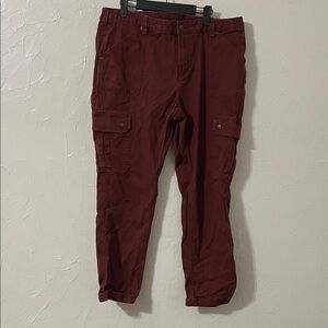 Duluth Trading Co Women's Straight Leg Pants - Deep Red